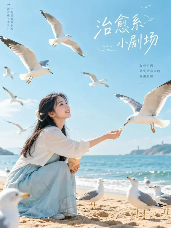 黄豆魔改新剧《海鸥与女孩》封面