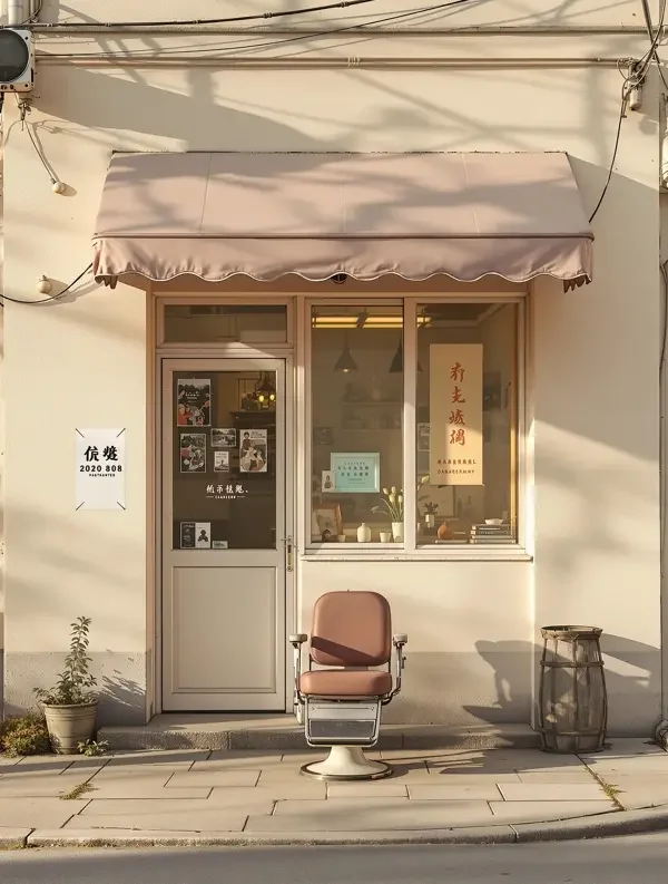 黄豆魔改《老街理发店》封面 - 年代情怀治愈情感短剧