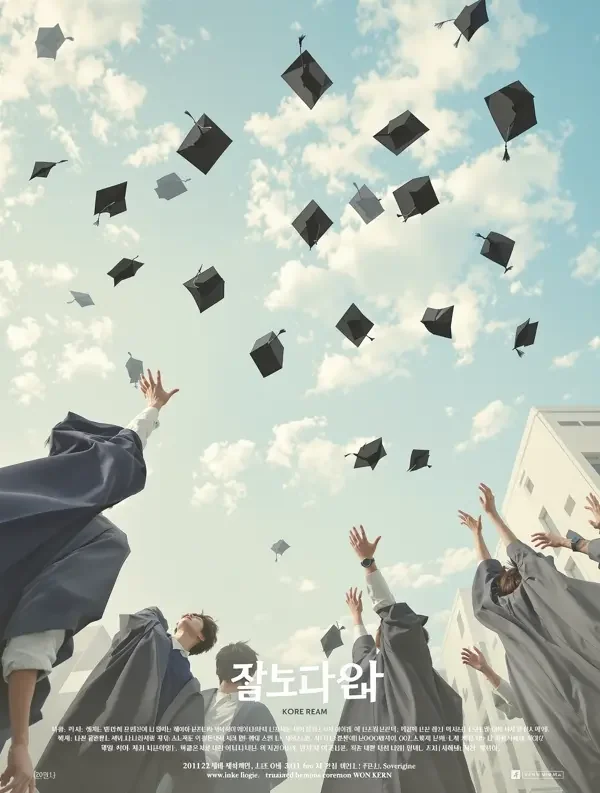 黄豆魔改《毕业那天》封面 - 校园青春治愈情感短剧